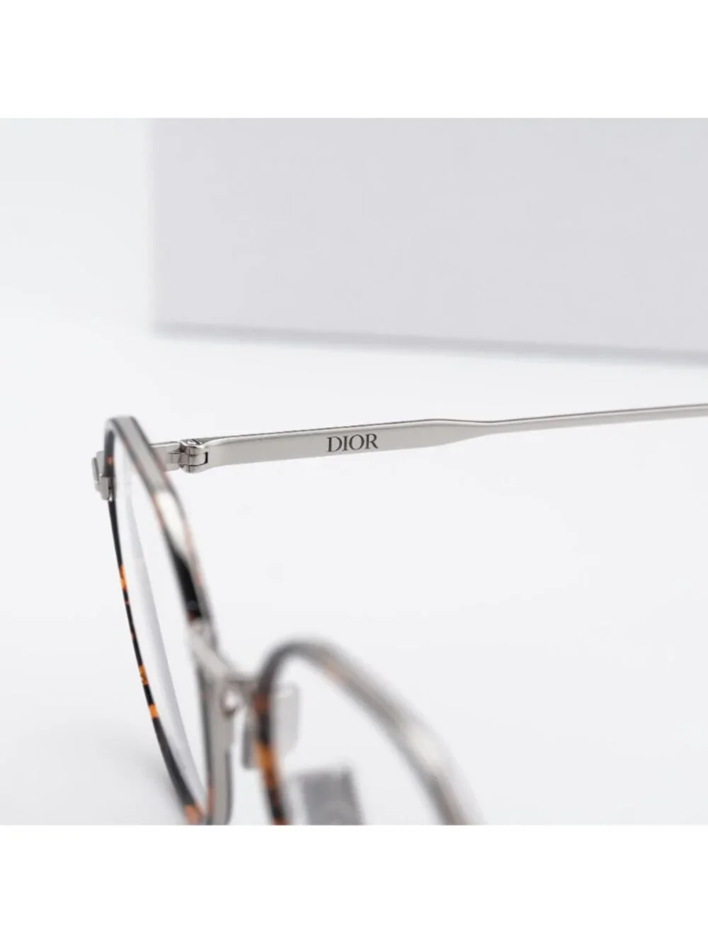 Dior DIORBLACKSUIT O R3U F500 Square Eyeglasses 49mm - Silver / Havana